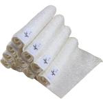 Białe Ręczniki do prania w pralce - 5 sztuk z włókna bambusowego 
