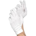Białe Rękawiczki damskie gładkie 