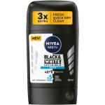 Przecenione Czarne Antyperspiranty w sztyfcie męskie 50 ml bez alkoholu marki NIVEA MEN Made in Germany 