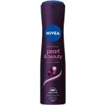 Przecenione Czarne Antyperspiranty damskie gładkie 150 ml bez alkoholu - efekt do 24h marki NIVEA Pearl & Beauty Made in Germany 