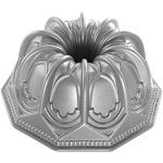 Nordic Ware 88637 Vaulted Cathedral Bundt Pan, oryginalna odlewana aluminiowa puszka wiązana, kolor: srebrny