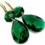 Nowe Kryształy Piękny Komplet Emerald Jolie Gold