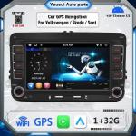 Nowe radio samochodowe 2 Din Android odtwarzacz multimedialny Carplay Auto dla VW Volkswagen Golf Polo Tiguan Passat b7 b6 SEAT leon Skoda Octavia 1 + 32 GB