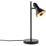 Nowoczesna lampa stołowa czarna ze złotym 1-źródło światła - Magno