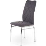 Popielate Krzesła stylowe tapicerowane pikowane w nowoczesnym stylu marki ELIOR 
