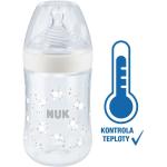 Nuk butelka z kontrolą temperatury Nature Sense, 260 ml, biała