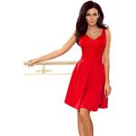 Czerwone Koronkowe sukienki damskie marki Numoco w rozmiarze XL 