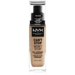 NYX Professional Makeup Can't Stop Won't Stop 24-Hour Foundation podkład w płynie 30 ml Nr. 08 - True Beige