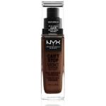NYX Professional Makeup Can't Stop Won't Stop 24-Hour Foundation podkład w płynie 30 ml Nr. 24 - Deep Espresso