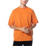 Pomarańczowe Koszulki męskie z krótkimi rękawami w stylu casual marki Oakley w rozmiarze M 