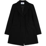 Czarne Klasyczne płaszcze damskie z poliestru marki Silvian Heach w rozmiarze L 