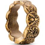 Złote pierścionki męskie z motywem stalowe marki LUCLEON 