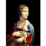 Obraz – reprodukcja 50x70 cm Lady with an Ermine, Leonardo Da Vinci – Fedkolor