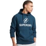 Niebieskie Swetry oversize męskie marki Superdry w rozmiarze M 