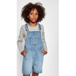 Przecenione Granatowe Spodnie ogrodniczki dziecięce dżinsowe marki Pepe Jeans 