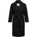 Czarne Klasyczne płaszcze damskie z podszewką marki ONLY w rozmiarze XL 
