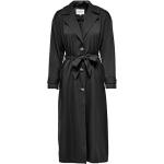 Czarne Klasyczne płaszcze damskie marki ONLY w rozmiarze XS 