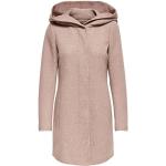 Różowe Klasyczne płaszcze damskie marki ONLY w rozmiarze L 