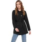 Czarne Klasyczne płaszcze damskie marki ONLY w rozmiarze XL 