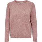 Różowe Swetry damskie z okrągłym dekoltem marki ONLY w rozmiarze XL 