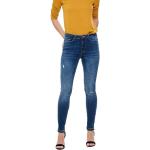 Niebieskie Jeansy z wysokim stanem damskie Skinny fit marki ONLY w rozmiarze XS 