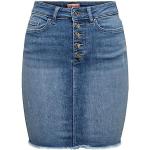 Niebieskie Spódnice z guzikami damskie dżinsowe marki ONLY Blush w rozmiarze M 