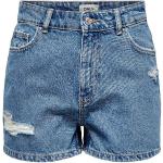 Niebieskie Krótkie spodnie damskie dżinsowe marki ONLY w rozmiarze XS 