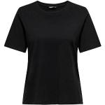 Czarne Koszulki damskie z krótkimi rękawami marki ONLY w rozmiarze M 