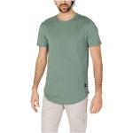 Zielone Koszulki męskie z krótkimi rękawami w stylu casual bawełniane na wiosnę marki Only & Sons w rozmiarze XL 