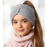 Opaska dla dziewczynki, zimowa, z polarem, opaska turban 51-55 cm