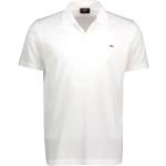 Białe Eko Koszulki polo męskie z krótkimi rękawami marki PAUL & SHARK w rozmiarze XL 
