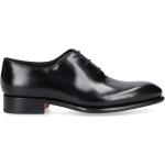 Czarne Buty ślubne męskie w stylu biznesowym marki SANTONI w rozmiarze 40 