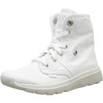 Białe Wysokie sneakersy damskie z tkaniny na wiosnę marki Palladium w rozmiarze 37 