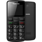 Czarne Telefony tradycyjne marki Panasonic Bluetooth 