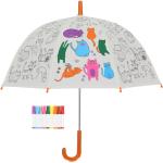 Pomarańczowe Parasolki dziecięce z motywem kotów marki Esschert Design 