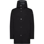 Czarne Płaszcze zimowe eleganckie marki RRD w rozmiarze XL 