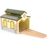 Zabawki drewniane z motywem pociągów drewniane 