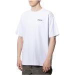 Białe Koszulki męskie z krótkimi rękawami w stylu casual marki Patagonia w rozmiarze XL 
