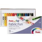 Pentel Fabric Fun pastele do tkanin x15