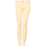 Żółte Jeansy rurki damskie Skinny fit dżinsowe marki Pepe Jeans 