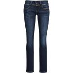 Przecenione Niebieskie Proste jeansy damskie dżinsowe o szerokości 34 marki Pepe Jeans Venus w rozmiarze XS 