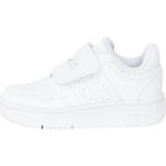 Białe Sneakersy na rzepy dla niemowląt na jesień marki adidas Performance w rozmiarze 24 