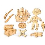 Zabawki Warsztat drewniane o tematyce piratów i korsarzy 