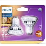Philips Reflektory punktowe LED Classic, 2 szt., 5.5 W, 345 lumenów