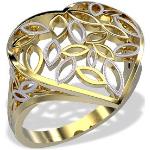 pierścionek w kształcie ażurowego serca wykonany z żółtego złota lp-31z-r