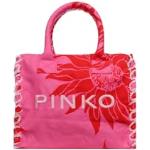 Różowe Torebki na ramię damskie eleganckie marki PINKO 