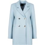 Niebieskie Płaszcze dwurzędowe damskie marki PINKO w rozmiarze XS 