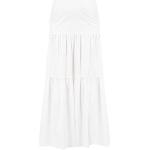 Białe Długie spódnice damskie z falbankami eleganckie maxi marki PINKO w rozmiarze XS 