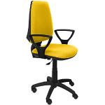 Żółte Krzesła biurowe z regulacją wysokości z tkaniny marki Piqueras Y Crespo 