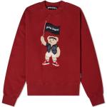 Czerwone Swetry męskie z motywem misiów z motywem eleganckie bawełniane marki Palm Angels w rozmiarze L 